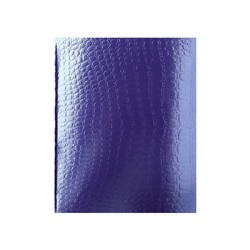 Тетрадь 48 листов, в клетку, Croco Metallic, бумвинил, блок офсет, фиолетовая