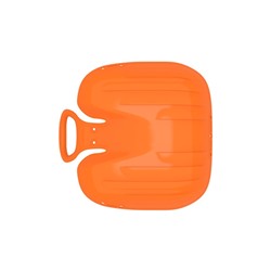 Санки-ледянки с мягкой сидушкой «Вираж», оранжевые, 39×37 см