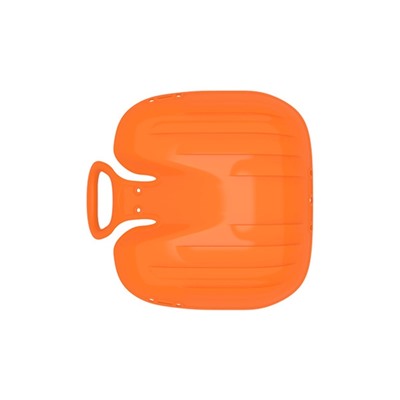 Санки-ледянки с мягкой сидушкой «Вираж», оранжевые, 39×37 см