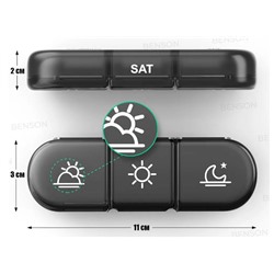 Портативная таблетница на неделю