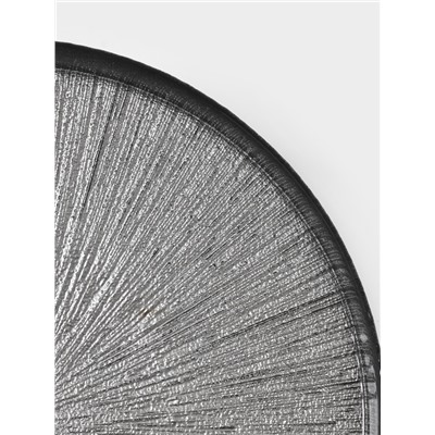 Блюдо для торта «Кувшинка», d=28 см, на ножке, стекло, серебристое