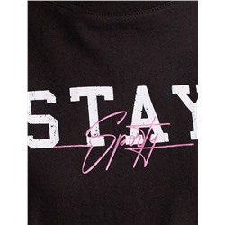 Футболка оверсайз с принтом из премиального 100% хлопка