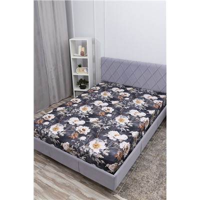 Простыня поплин Темная ночь 2