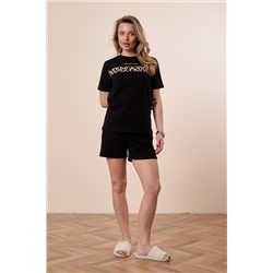 Костюм футболка и шорты  М326047Пчб