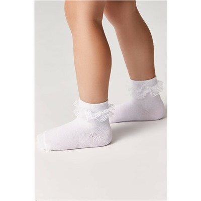 Носки детские Conte-Kids Хлопковые носки TIP-TOP с кружевной лентой