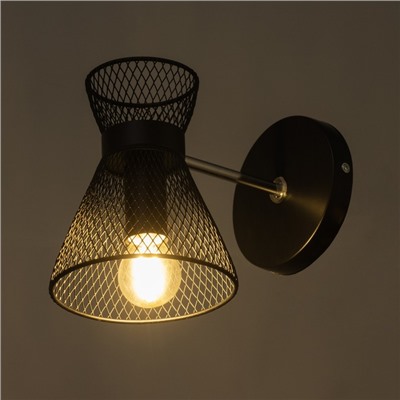 Бра 662413/1 40 Вт E14 черный 18×12×18 см