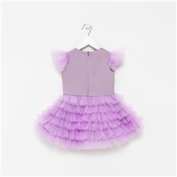 Платье детское с крылышками KAFTAN, сиреневое, рост 122-128 см