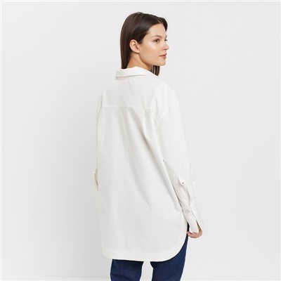 Рубашка женская с рукавами фонариками MINAKU: Casual Collection, размер 46, белая