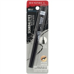 Rimmel London, Подводка-фломастер Scandaleyes, 001 черная, 1,1 мл