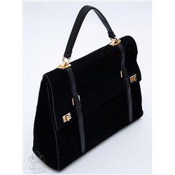 Сумка женская кожаная 1020L black Polina&Eiterou