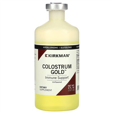Kirkman Labs, Colostrum Gold, Unflavored, 8 fl oz (237 ml)