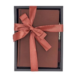 Подарочный набор Ежедневник недатированный А5 272 стр. "VELVET" (КОРИЧНЕВЫЙ)+ ручка 3-115/03-2 Bruno Visconti