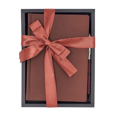 Подарочный набор Ежедневник недатированный А5 272 стр. "VELVET" (КОРИЧНЕВЫЙ)+ ручка 3-115/03-2 Bruno Visconti