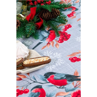 Скатерть Снегири и рябина