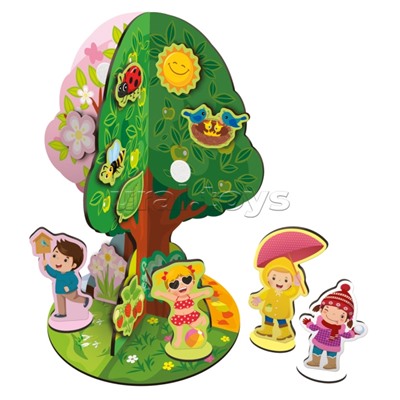 Игра развивающая на липучках "Времена года"