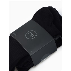 Носки спортивные хлопковые Resport, 3 пары, размер 35-38, чёрные