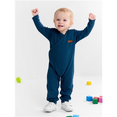 Комбинезон детский «Крошка Я» BASIC LINE, рост 68-74 см, синий