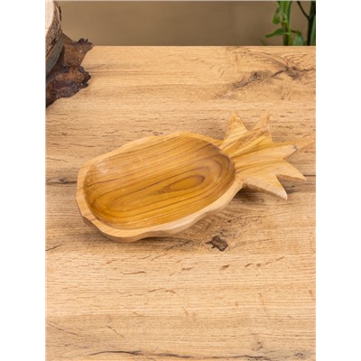 Блюдо «Ананас», 26×14×4.5 см, тиковое дерево