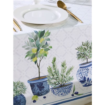 Скатерть «Этель» Olives, 149×110 см, 100% хлопок, репс 210 г/м²