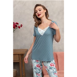 Комплект женский футболка, брюки Mia Cara SS23WJ334 Blueberry Night
