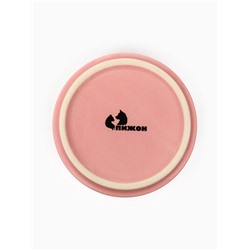 Миска керамическая «Кошачья мордочка» матовая 180 мл - 10.5 10.5×4 см, розовая