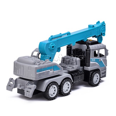 Машина "Грузовик с вышкой" на батарейках, в коробке