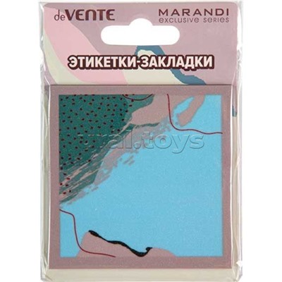 Самоклеящиеся этикетки-закладки "Marandi. Metallic пластиковые полупрозрачные, искрящиеся с дизайном