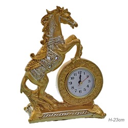 Часы статуэтка Лошадь 23 см / 4068-1A/7028 /уп 24/золото