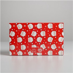 Коробка для эклеров с вкладышами - 5 шт. «С Новым годом!», 25×15×7 см