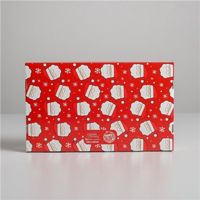 Коробка для эклеров с вкладышами - 5 шт. «С Новым годом!», 25×15×7 см