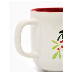 Кружка новогодняя керамическая «Еловая веточка», 470 мл