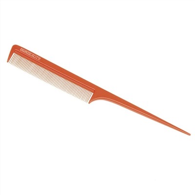 Dewal Beauty Расческа для волос рабочая с пластиковым хвостиком DBO6104, оранжевый, 20,5 см 20331