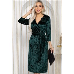 Платье Зимняя роза (зеленое) П12193-35