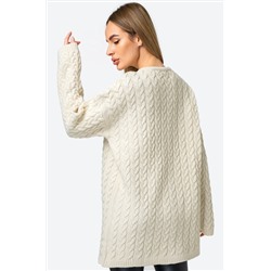 Женский джемпер оверсайз крупной вязки Happyfox