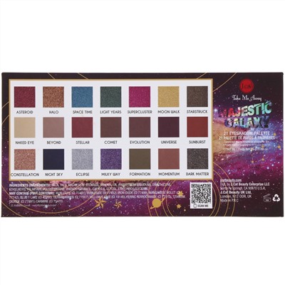 J.Cat Beauty, Take Me Away, палетка теней для век, оттенок ESP302 «Величественная галактика», 25 г