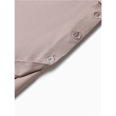 Рубашка женская удлиненная MINAKU: Casual Collection, размер 42, серо-розовая
