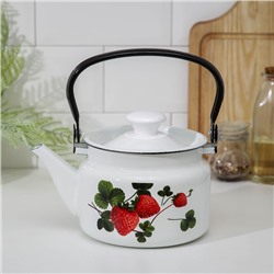 УЦЕНКА Чайник цил деколь, 1.5 л, цвет МИКС (белый)