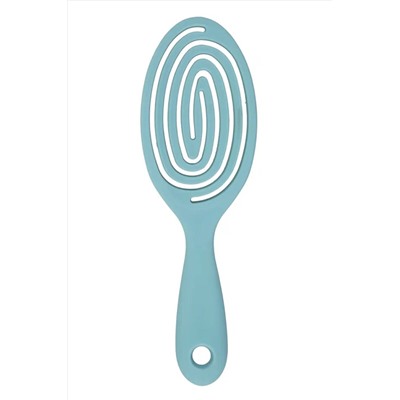 Kristaller Расческа для волос продувная / Улитка 2192, нейлоновые штифты, 18,4 см, голубой KRISTALLER, 1133501