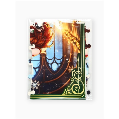 Сладкий детский новогодний подарок «Волшебного Нового года», конфеты 500 г, пазлы