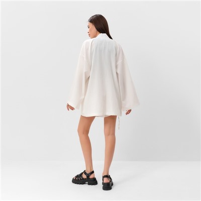 Костюм женский (кимоно, шорты) MIST Summer time, белый, размер 46