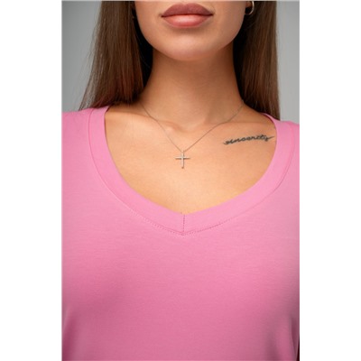 Однотонное женское платье-футболка Happyfox