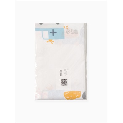 Пелёнка «Крошка Я. Машинки», 73×120 см, бязь 125 г/м², хлопок 100%