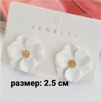 Серьги цветы, 09250 арт.002.098