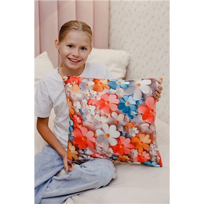 Наволочка декоративная декоративная 1 шт 3D эффект НАТАЛИ, 1209566