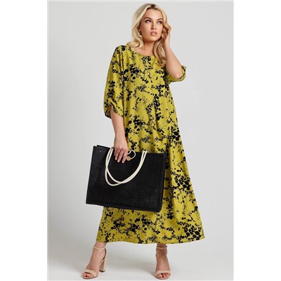 Платье  6168/02/Горчичный, черный