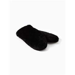 Варежки женские MINAKU, чёрные, размер 26×12 см