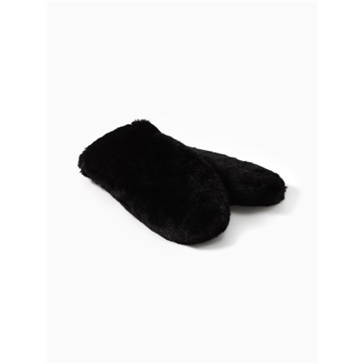 Варежки женские MINAKU, чёрные, размер 26×12 см