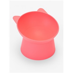 Миска для животных КИСА 0.2 л, Soft-touch, розовый