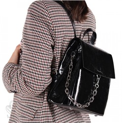 Рюкзак женский кожаный 5922-1Q black  Polina&Eiterou в Новосибирске