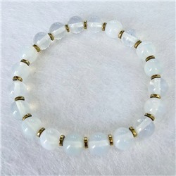 Браслет на руку из натуральных камней Лунный камень, 1043, арт.218.200